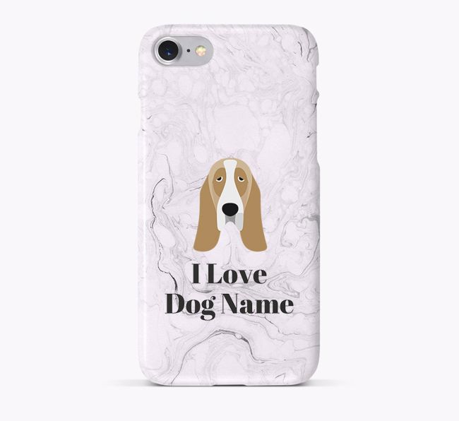 'I Love {dogsName}' Phone Case with {breedFullName} Icon